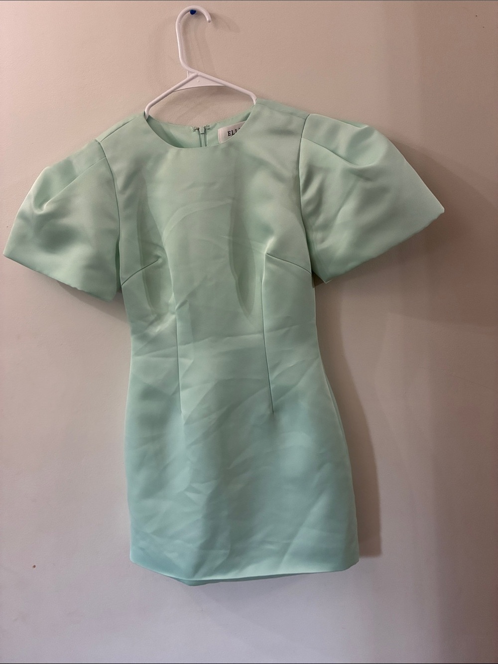 ELLIATT NWT - Blake Mint Puff-Sleeve Mini Dress - women’s XS